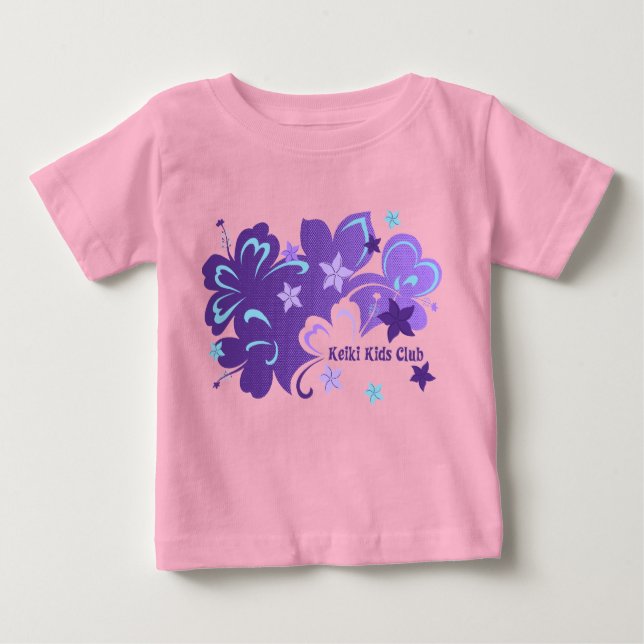 T-shirt Pour Bébé Beurterflibiscus Graveuses pour nourrissons (Devant)