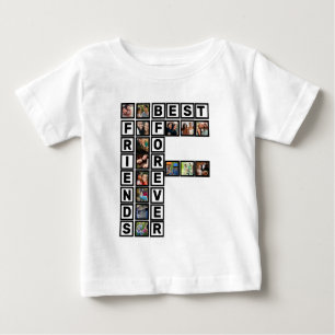 T-shirt Pour Bébé BFF Best Friends Forever 15 Photo Collage Modèle