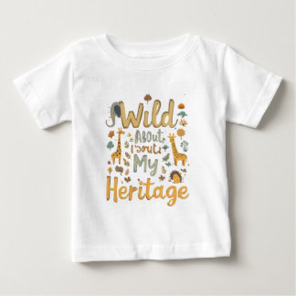 T-shirt Pour Bébé Bib pour bébé imprimé africain - Fière de mes raci