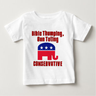 T-shirt Pour Bébé Bible cognant, CONSERVATEUR de Totin d'arme à feu