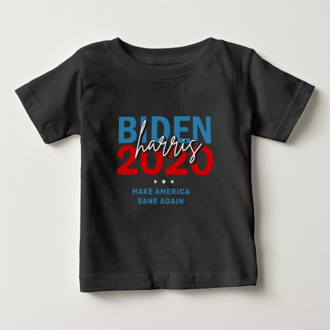 T-shirt Pour Bébé Biden Harris 2020 Democrats (Devant)