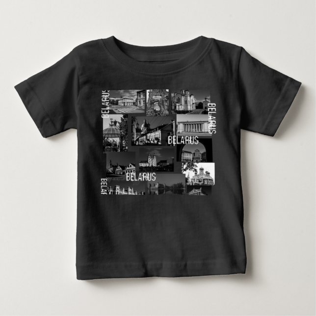 T-shirt Pour Bébé Biélorussie Б е л р а с у Minsk Grodno Brest T-Shi (Devant)