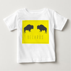 T-shirt Pour Bébé Biélorussie Bison З Biélorusse у б р Б е 