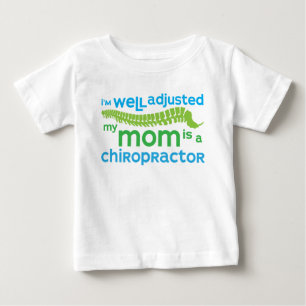 T-shirt Pour Bébé Bien Ajusté - Ma Mère Est Un Chiropraticien