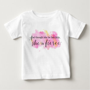 T-shirt Pour Bébé Bien Qu'Elle Soit Si Petite, Elle Est Fille Fierce