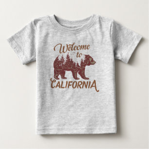 T-shirt Pour Bébé Bienvenue à l'ours de Californie
