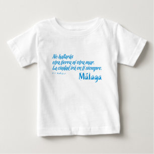 T-shirt Pour Bébé Bienvenue à Malaga 6 : La ville sera en toi toujou