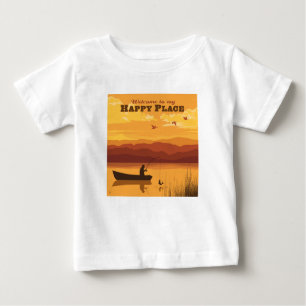 T-shirt Pour Bébé Bienvenue À Mon Happy Place