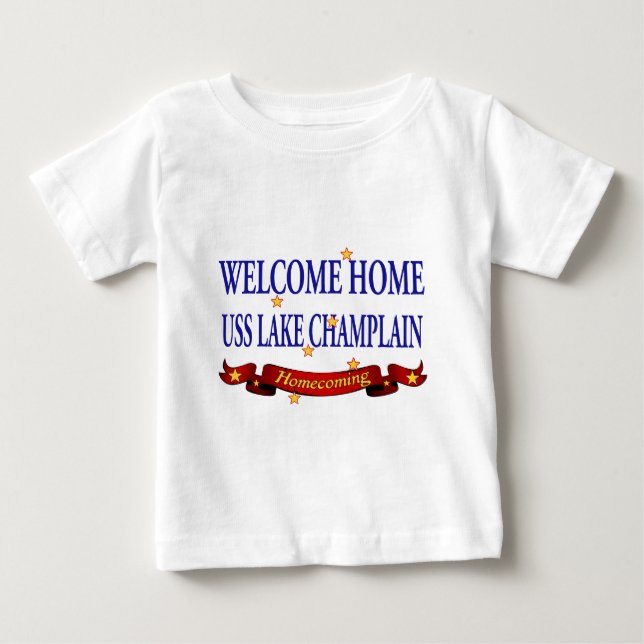 T-shirt Pour Bébé Bienvenue Accueil Lac Champlain (Devant)