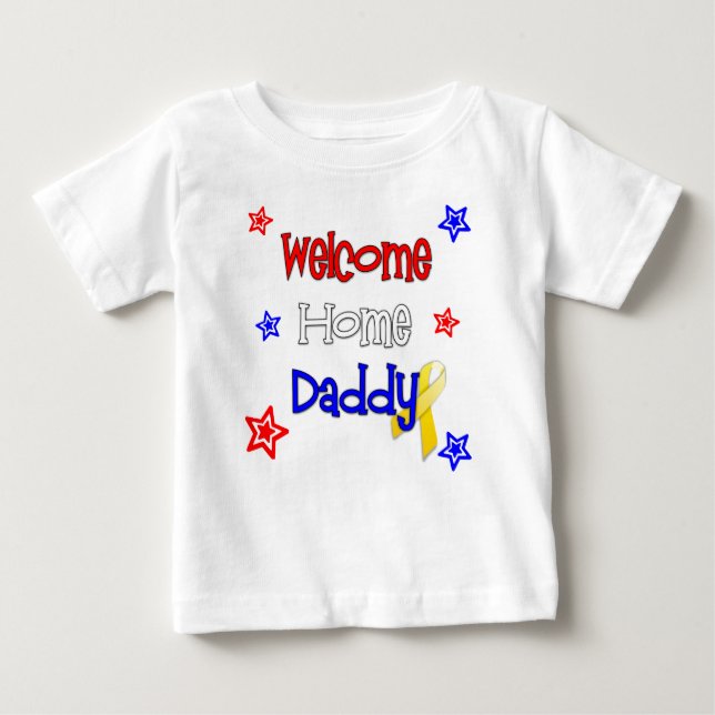 T-shirt Pour Bébé Bienvenue Accueil Papa bébé chemise à manches long (Devant)