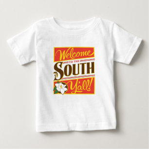 T-shirt Pour Bébé Bienvenue Au South Y'all