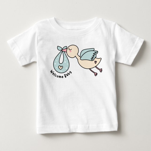 T-shirt Pour Bébé Bienvenue bébé (Devant)