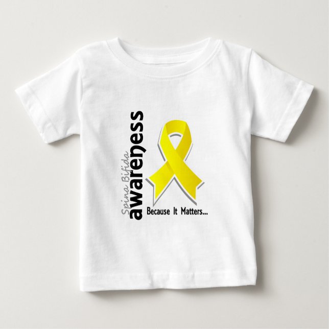 T-shirt Pour Bébé Bifida spinal de la conscience 5 (Devant)