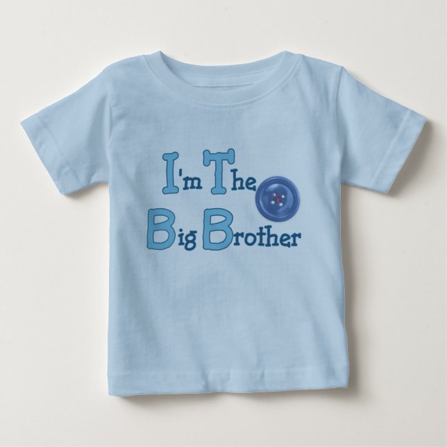 T-shirt Pour Bébé Big Brother Design (Devant)