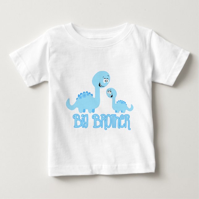 T-shirt Pour Bébé Big Brother Dinosaur (Devant)