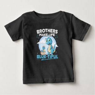 T-shirt Pour Bébé Big Brother Dinosaur Beau jeu de vie