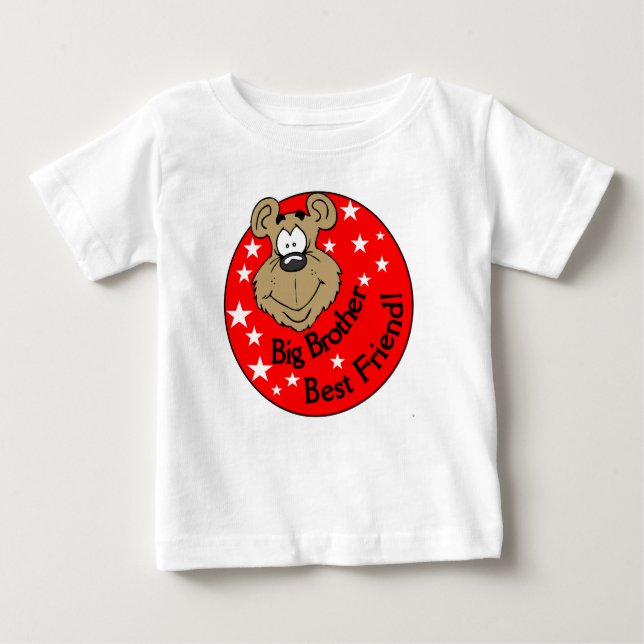 T-shirt Pour Bébé Big Brother meilleur ami (Devant)