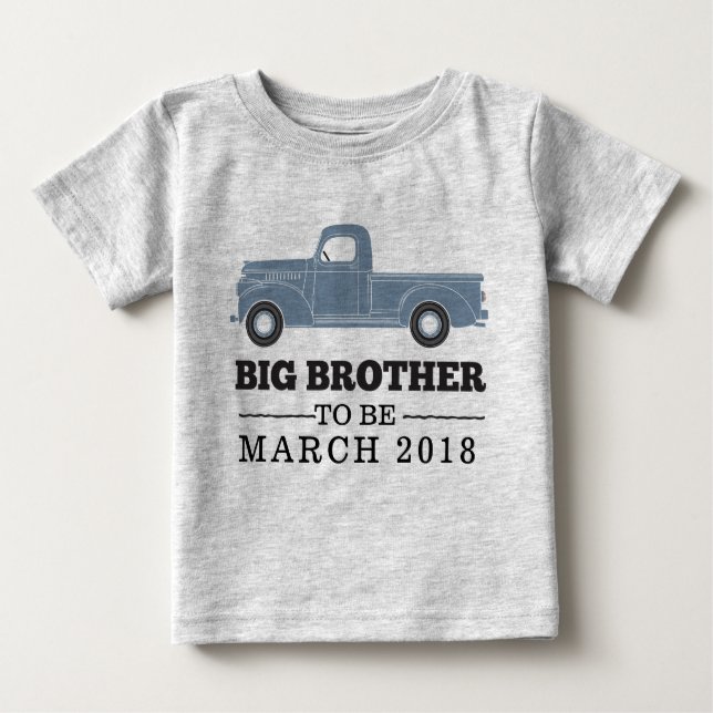 T-shirt Pour Bébé Big Brother sera la chemise Faire-part de grossess (Devant)