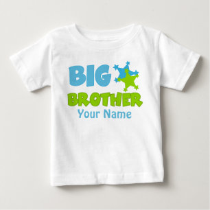 T-shirt Pour Bébé Big Brother Star Personnalisée T Shirt