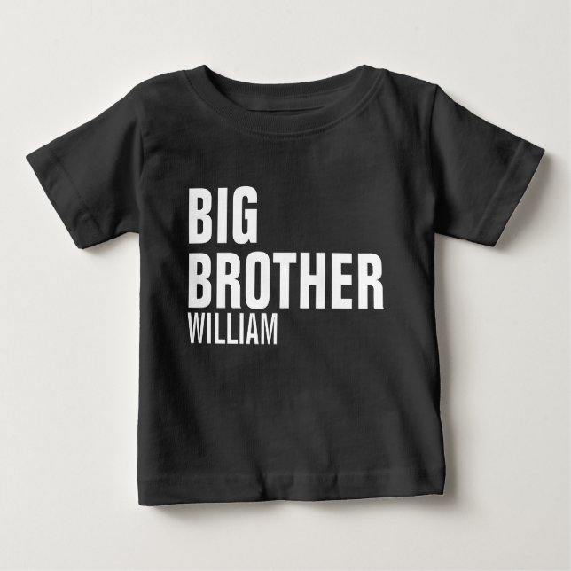 T-shirt Pour Bébé Big Brother Sweatshirt personnalisé (Devant)