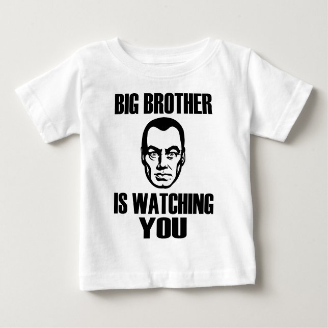 T-shirt Pour Bébé Big Brother vous regarde (Devant)