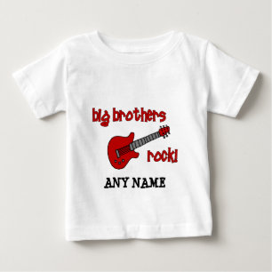 T-shirt Pour Bébé Big Brothers Rock ! avec guitare