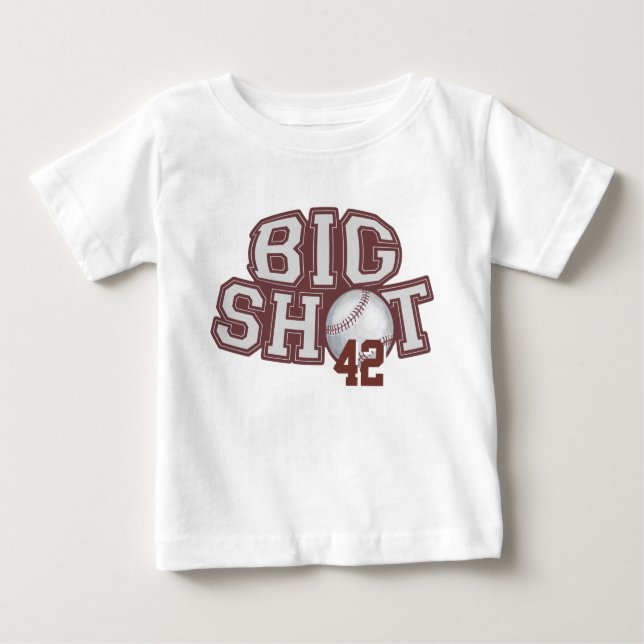 T-shirt Pour Bébé Big Shot Basball (Devant)