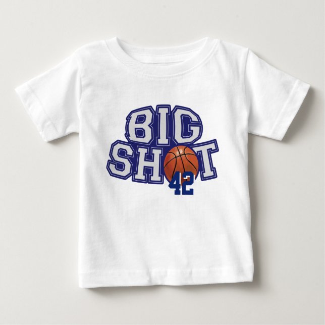 T-shirt Pour Bébé Big Shot Basket (Devant)