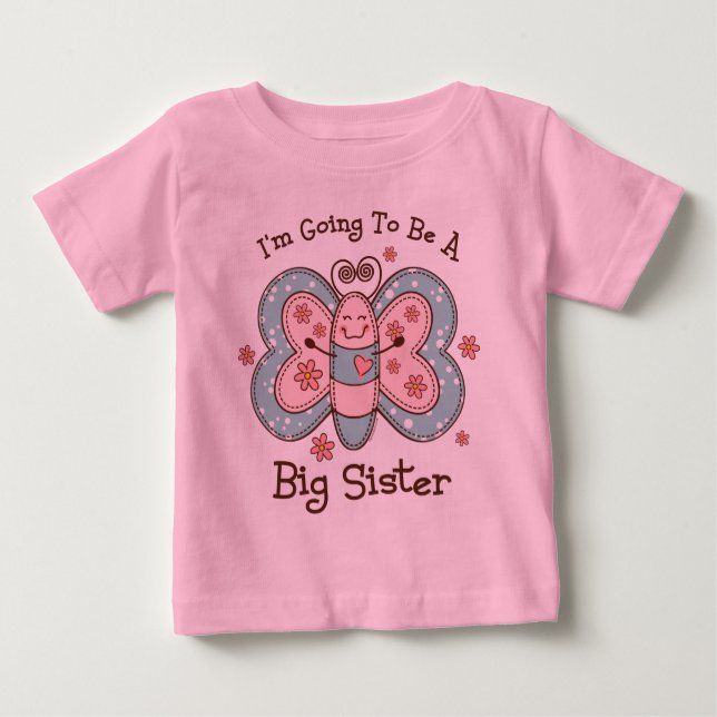 T-shirt Pour Bébé Big Sis, un avenir meilleur (Devant)