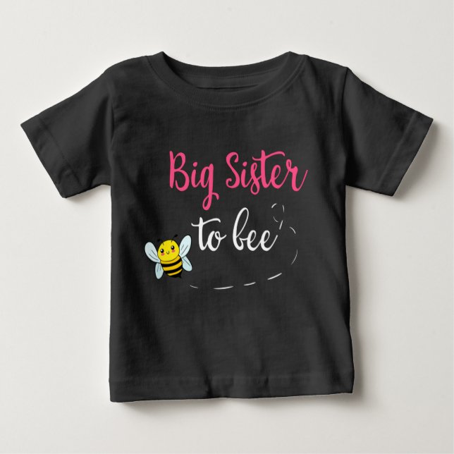 T-shirt Pour Bébé Big sister to bee (Devant)