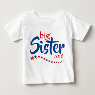 T-shirt Pour Bébé Big Soeur Année Étoiles Baby Faire-part Keepsaké