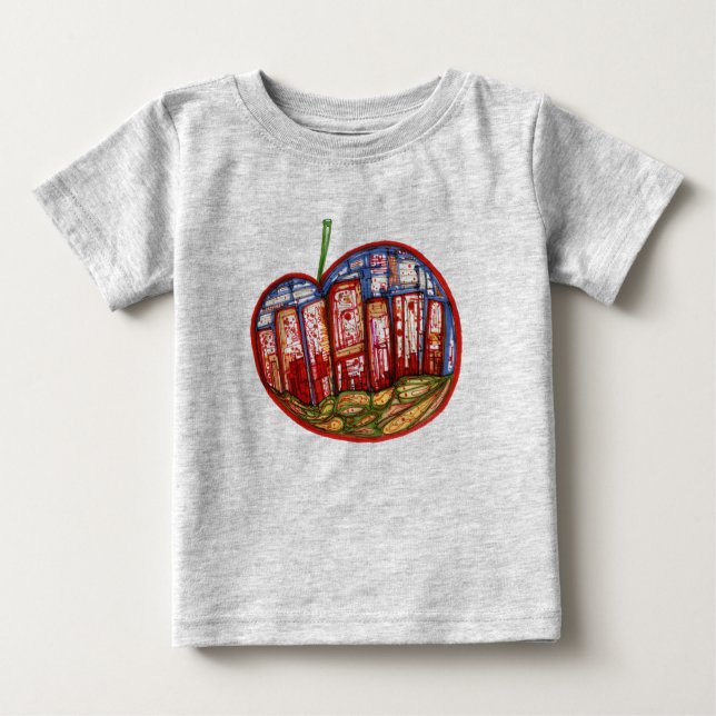 T-SHIRT POUR BÉBÉ BIGAPPLE (Devant)