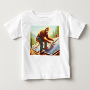 T-shirt Pour Bébé Bigfoot Installation de panneaux solaires