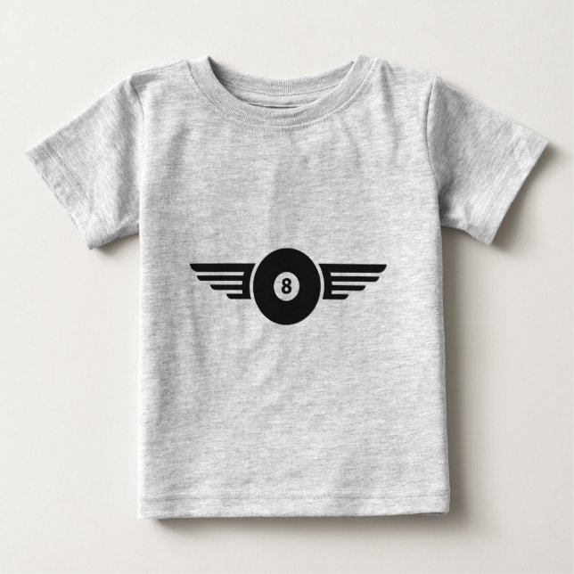 T-shirt Pour Bébé Billard 8 (Devant)