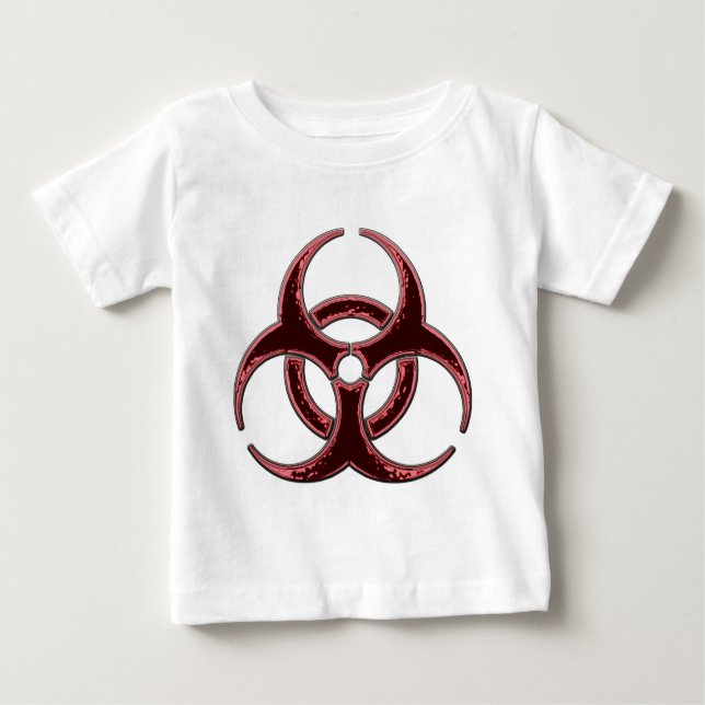 T-shirt Pour Bébé Bio symbole rouillé de risque (Devant)