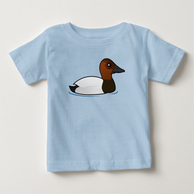 T-shirt Pour Bébé Birdorable Canvasback (Devant)
