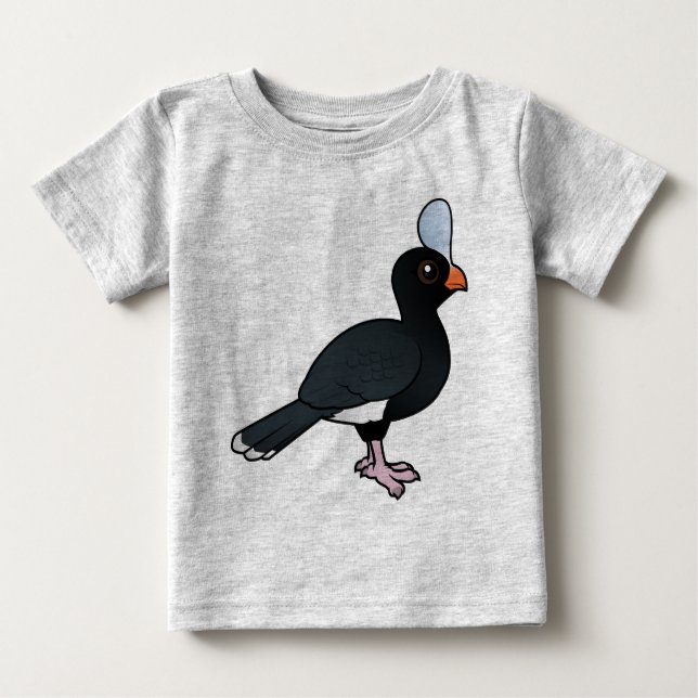 T-shirt Pour Bébé Birdorable Curassow casqué (Devant)
