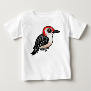 T-shirt Pour Bébé Birdorable Rouge-s'est gonflé le pivert