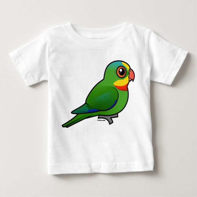 T-shirt Pour Bébé Birdorable Superb Parrot (Devant)
