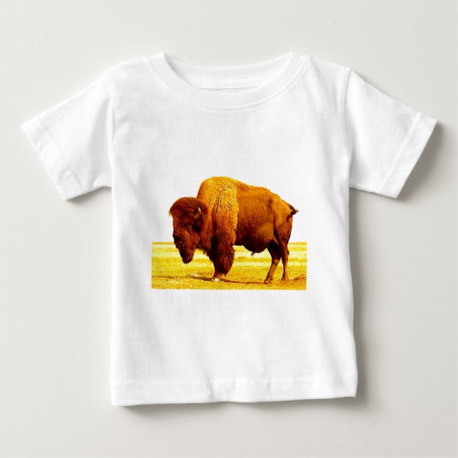 T-shirt Pour Bébé Bison / Buffle (Devant)