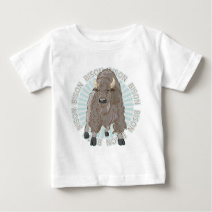 T-shirt Pour Bébé Bison classique