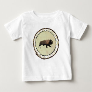 T-shirt Pour Bébé Bison galopant