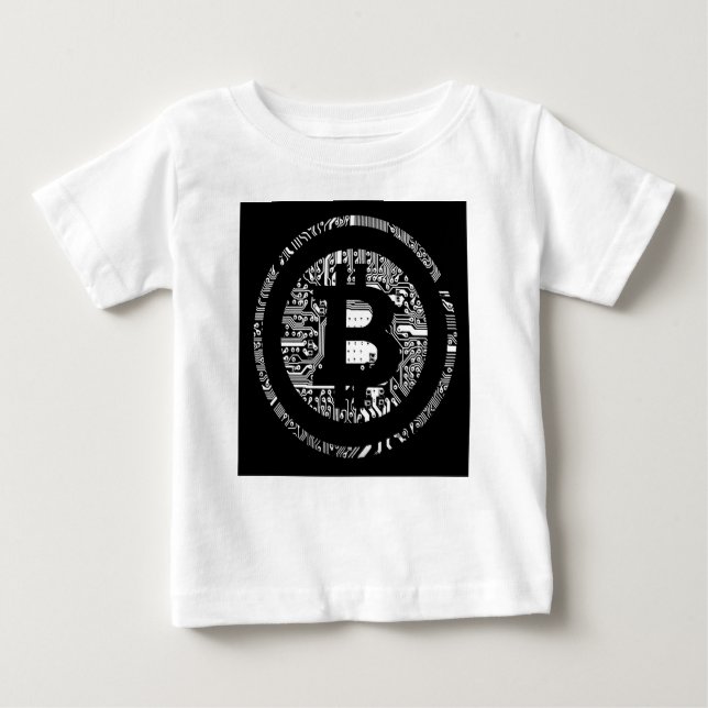 T-shirt Pour Bébé Bitcoin 4 (Devant)
