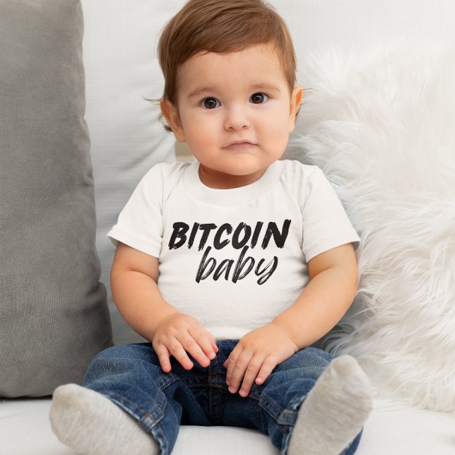 T-shirt Pour Bébé bitcoin BABY crypto style de rue cadeau mignon (Créateur téléchargé)