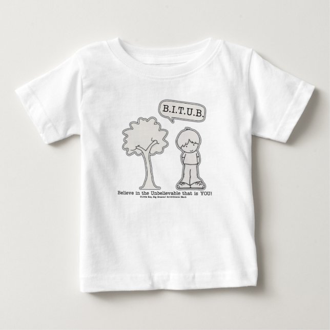 T-shirt Pour Bébé BITUB Motif (Croyez en l'incroyable) (Devant)