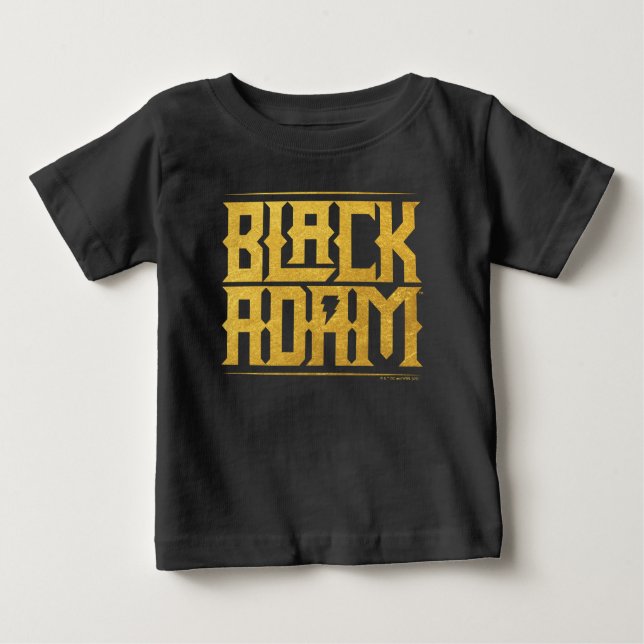 T-shirt Pour Bébé Black Adam Stacked Name Graphic (Devant)