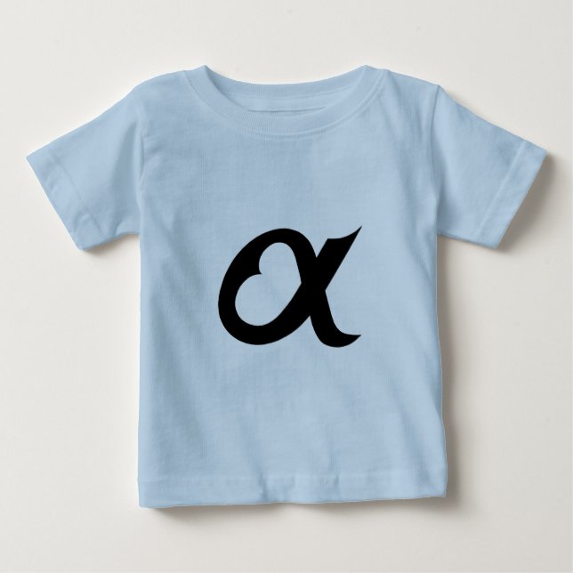 T-shirt Pour Bébé black alpheart (Devant)