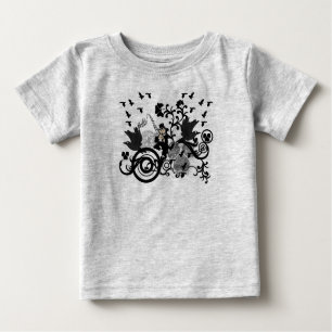 T-shirt Pour Bébé Black Irish Swirls et Leprechauns