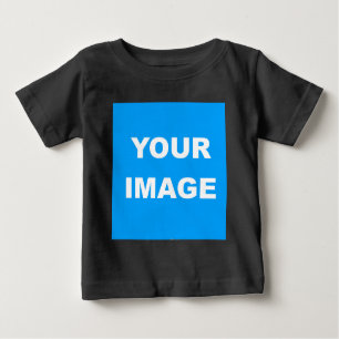 T-shirt Pour Bébé Black Modern Ajouter votre image Personnaliser