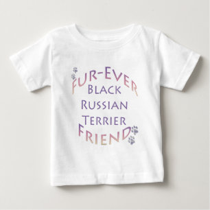 T-shirt Pour Bébé Black Russian Terrier Furever